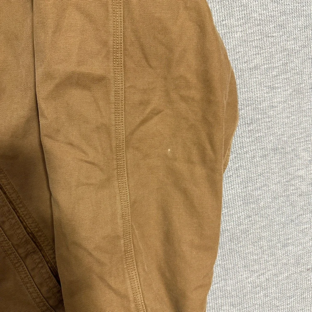 Abercrombie & Fitch Mens XL Brown Canvas Fleece Lined Workwear Chore Jacket